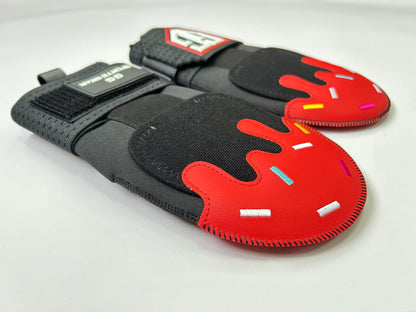 Red Drip Ice Cream Sliding Mitt - Youth