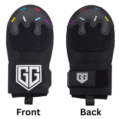 Black Drip Sliding Mitt - Youth